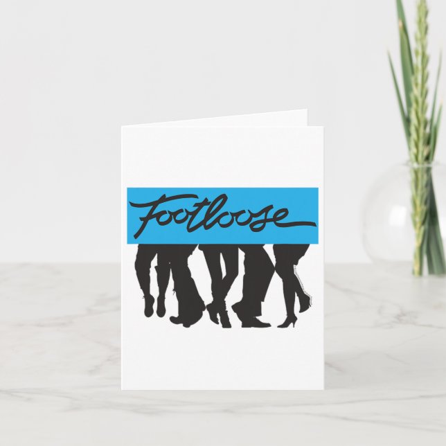Footloose Dancing Feet  Card (Front)