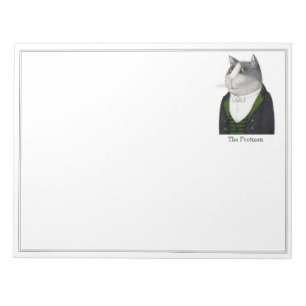 FOOTMAN CAT 11x8.5 Notepad