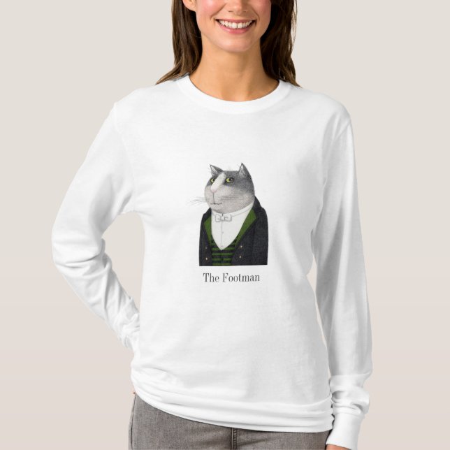 FOOTMAN CAT Women's Basic Long Sleeve Shirt (Front)