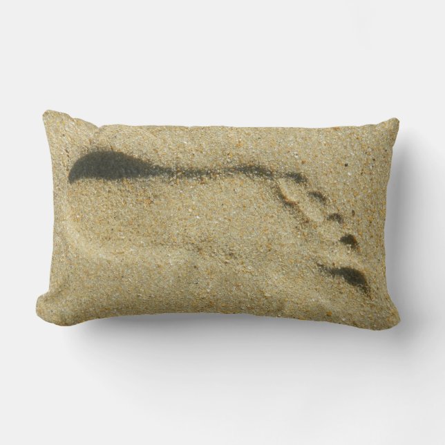 Footprint in the Sand Lumbar Cushion (Front)