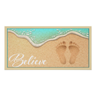 Footprint in the Sand Theme Poster