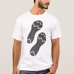 Footprint of running shoes T-Shirt