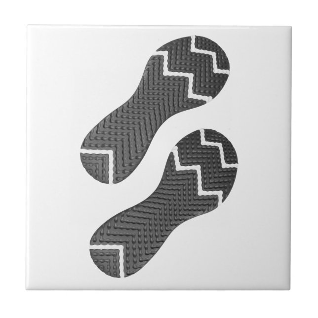 Footprint of running shoes tile (Front)