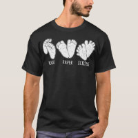 Footprint Shirt, Rock Paper Scissors Baby