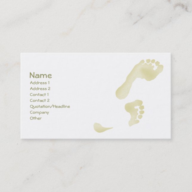 Footprints Business Card (Front)