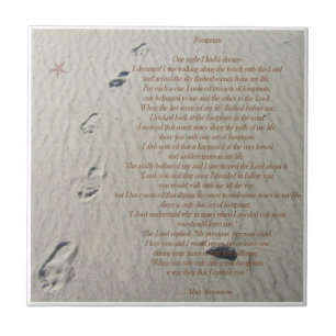 footprints ceramic tile