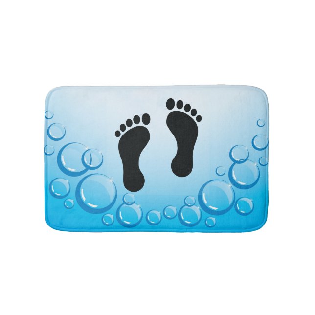 Footprints Design Bath Mat (Front)