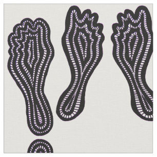 Footprints Fabric