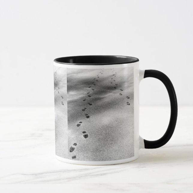 Footprints in Snow Mug (Right)