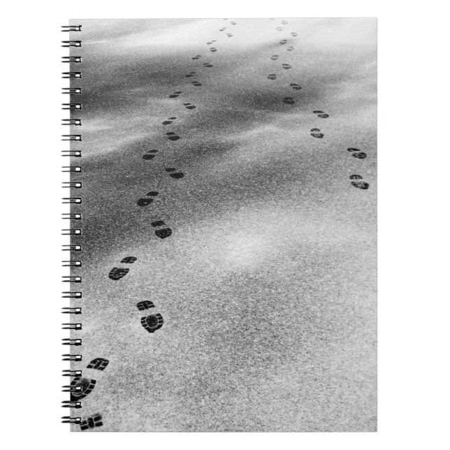 Footprints in Snow Notebook (Front)