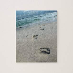 Footprints in the Sand - Beach - 8x10 - 110 pc Jigsaw Puzzle