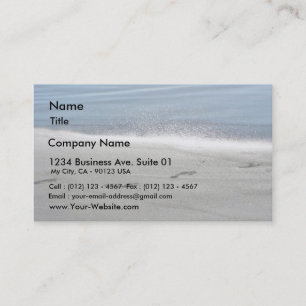 Footprints In The Sand Business Card