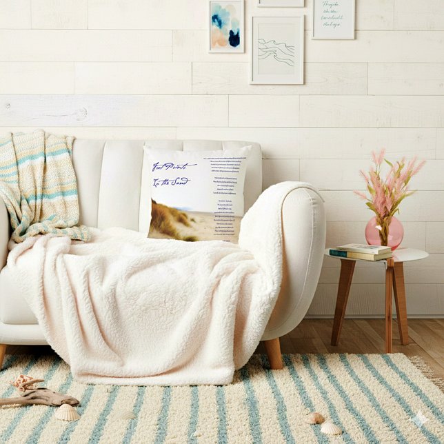 footprints in the sand cushion (Creator Uploaded)