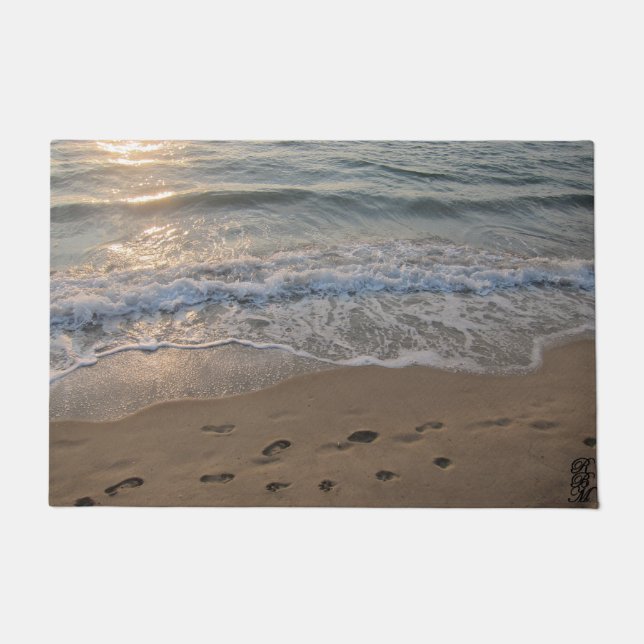 Footprints in the Sand Doormat (Front)