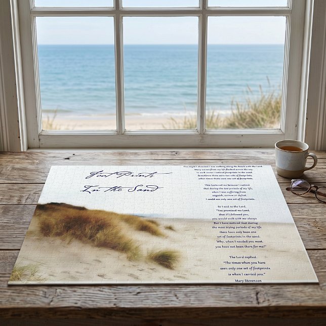 footprints in the sand jigsaw puzzle (Creator Uploaded)