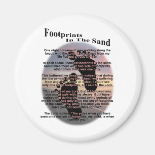 Footprints in the Sand... Magnet