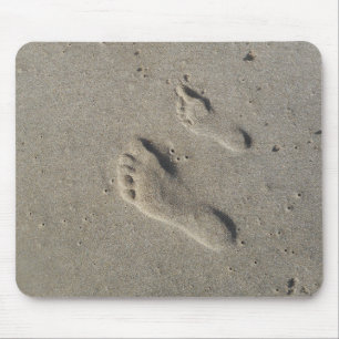 Footprints in the Sand Mouse Pad