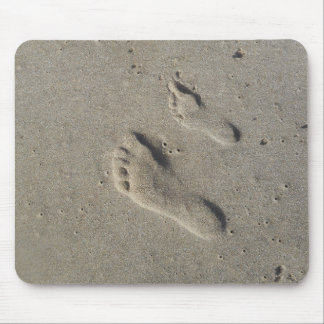 Footprints in the Sand Mouse Pad