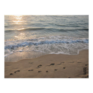 Footprints in the Sand Photo Print