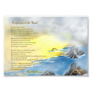 Footprints in the sand... photo print