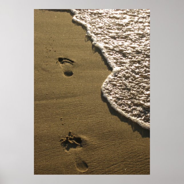 Footprints in the Sand Poster (Front)