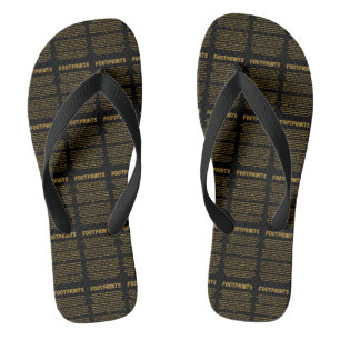 Footprints In The Sand Prayer BLK All-Over Unisex Jandals