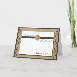 Footprints in the Sand Thank You Card