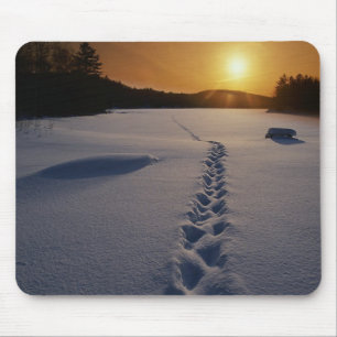 Footprints In the Snow mousepad