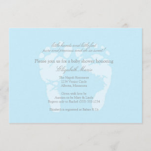 Footprints Invitation or Announcement