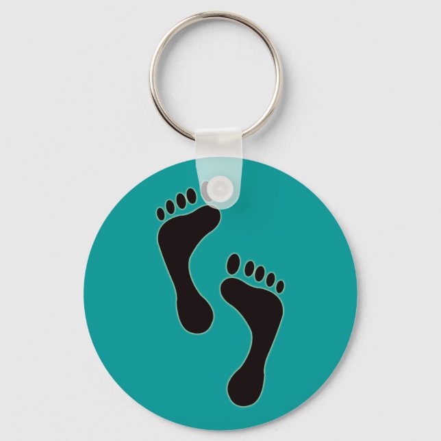 Footprints Keychain (Front)