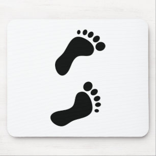 Footprints Mouse Pad