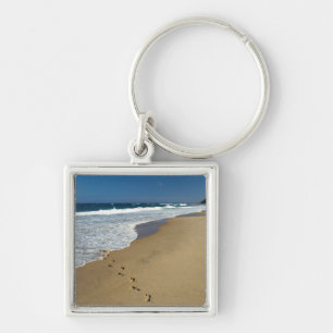 Footprints On Beach, Mabibi, Thongaland Key Ring