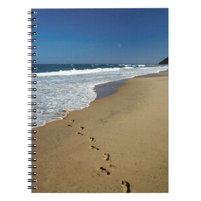 Footprints On Beach, Mabibi, Thongaland Notebook (Front)