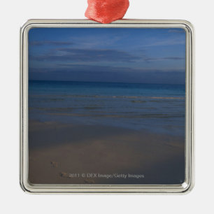 Footprints on beach metal tree decoration