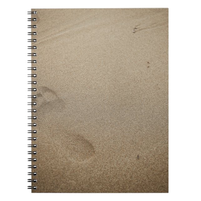 Footprints on sand notebook (Front)