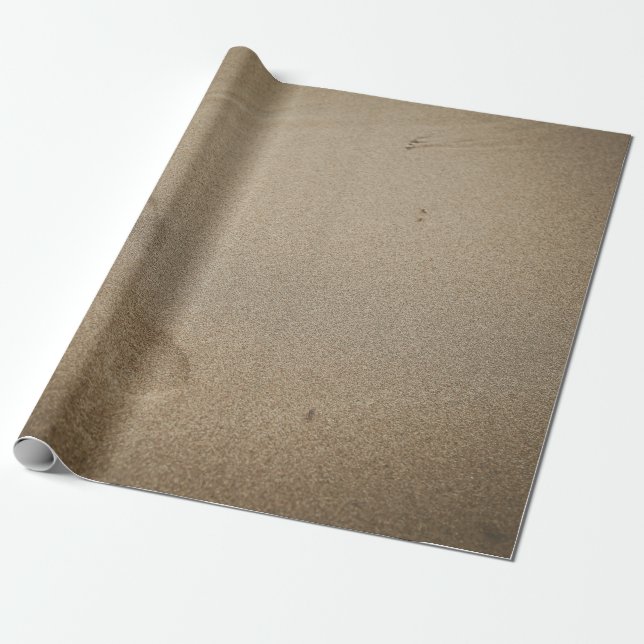 Footprints on sand wrapping paper (Unrolled)