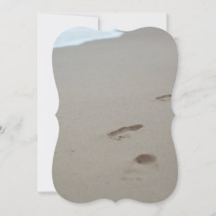 Footprints on the beach