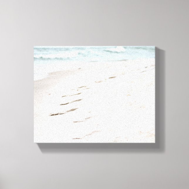 Footprints on the Beach Sand 8x10 Canvas Print (Front)