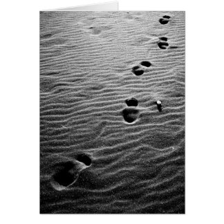Footprints on the sand