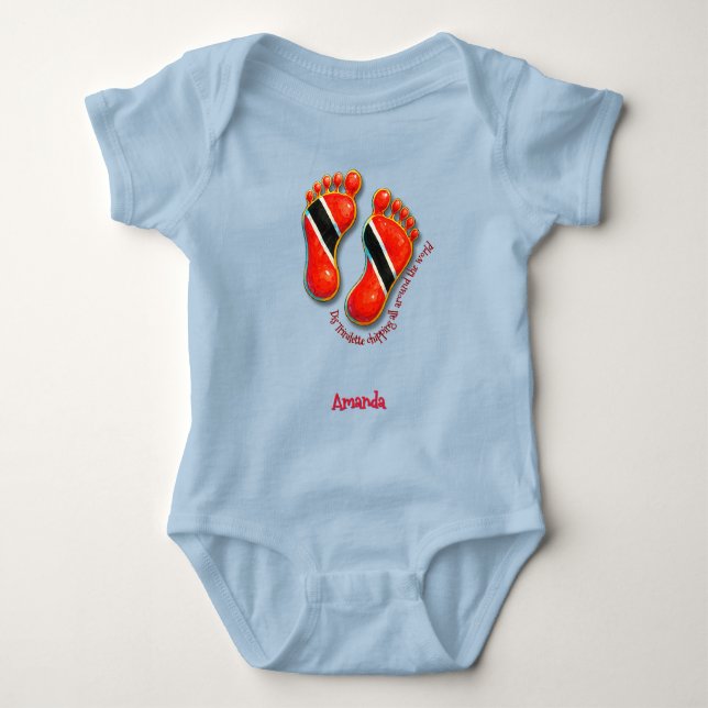 Footprints S2 Baby Tee BodySuit- Trini (Front)