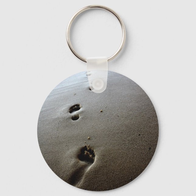 Footprints Stickers Key Ring (Front)