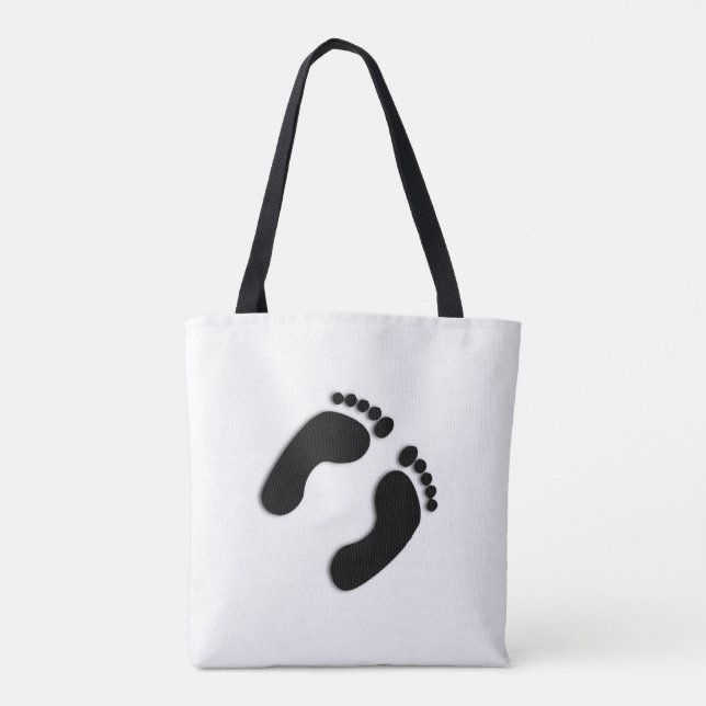 Footprints Tote Bag (Back)