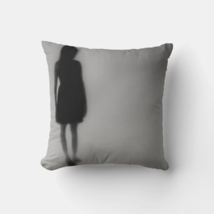 Footprints Vanishing in Fog Cushion
