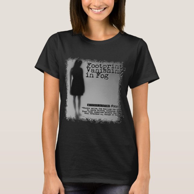 Footprints Vanishing in Fog T-Shirt (Front)