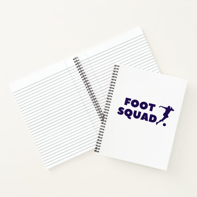 Footsqua Spiral Notebook Style: 8.5" x 11" Spiral  (Inside)