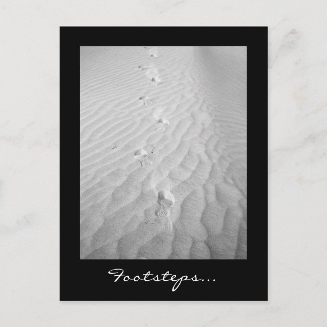 Footsteps... Postcard (Front)