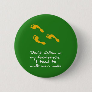 Footsteps Sarcastic Button