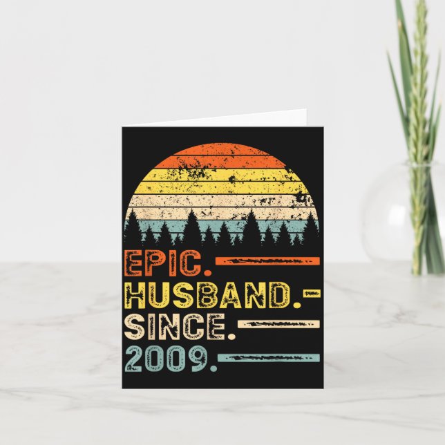 For 11th Wedding Anniversary Epic Husband Card (Front)