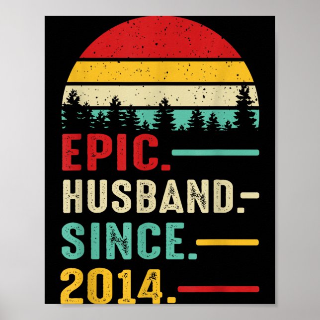 For 11th Wedding Anniversary Him Epic Poster (Front)