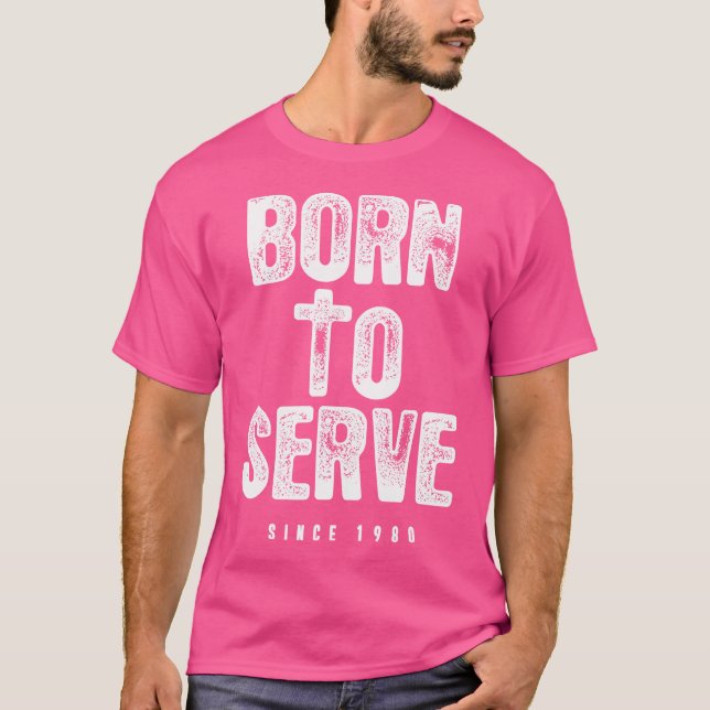 For 40 Year Old Christian Jesus 1980 40Th Birthday T-Shirt (Front)